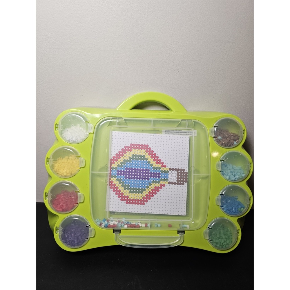 Perler Beads Fuse Craft Activity Case Travel Storage Carrying Center NEW